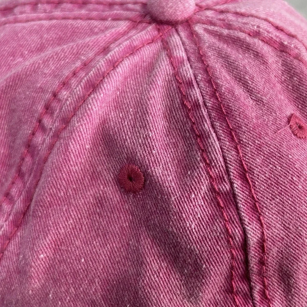 Destin Florida Mens Pink Sunsations Ball Cap Adjustable Denim Structured OSFM